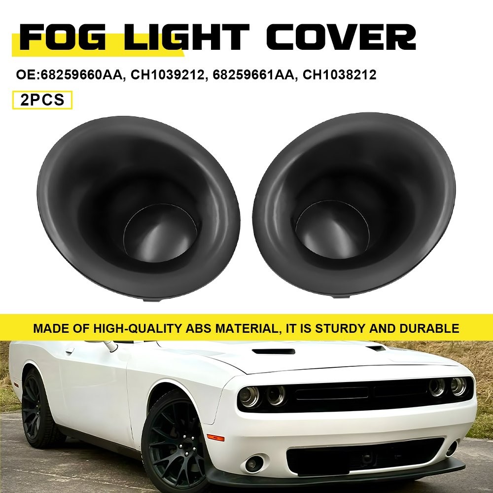 For Dodge Challenger 2015-2023 Front Fog Light Cover Bezels Left & Right Pair US
