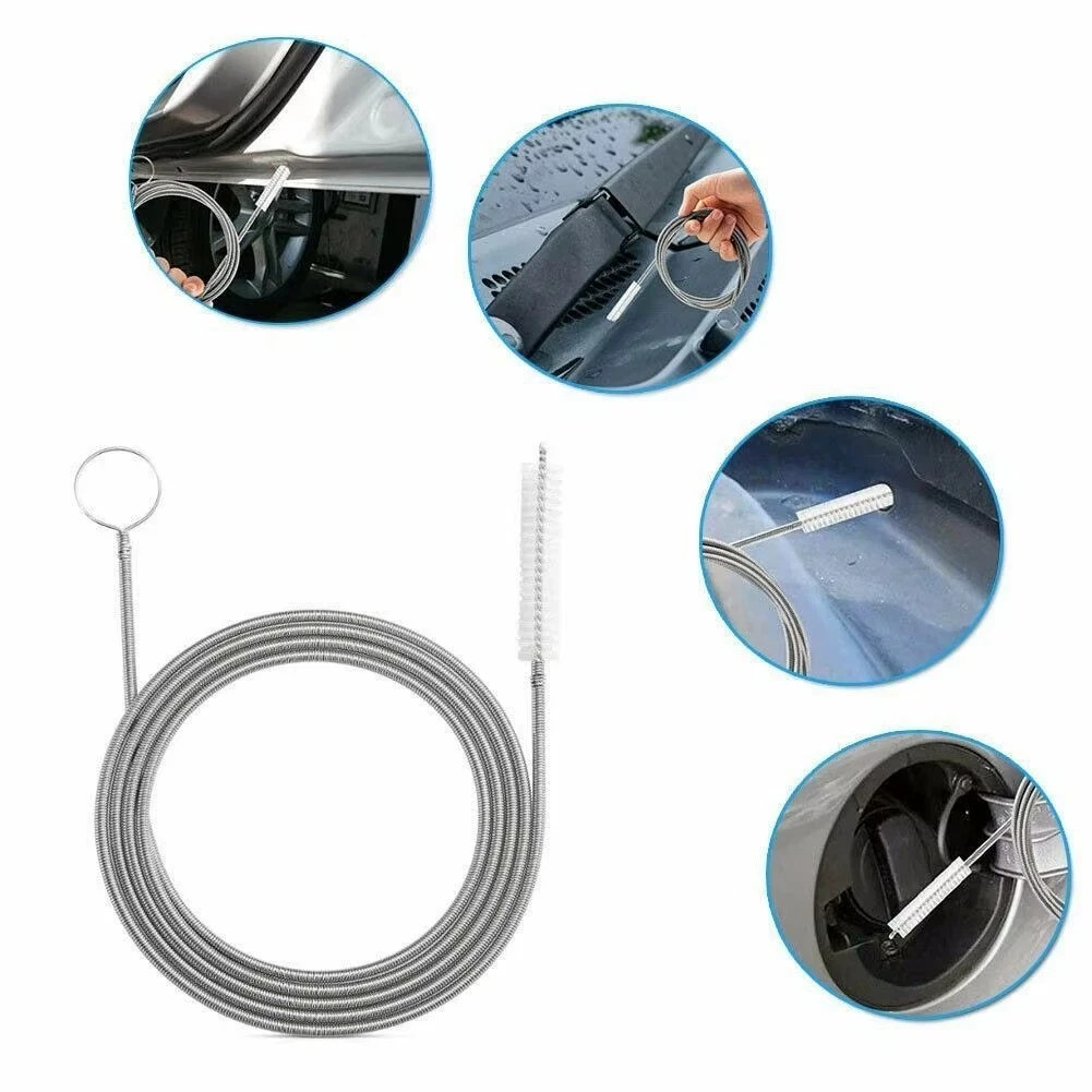 150CM Flexible Car Drain Dredge Sunroof Cleaning Scrub Brush Tool Accessories