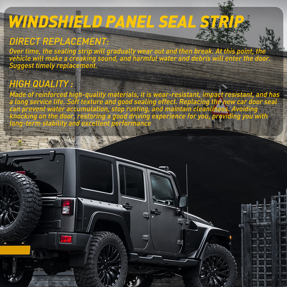 Rubber Seal Strip Trim For Car Front Windshield Plastic Panel HOOD 1.8M 0.70inch