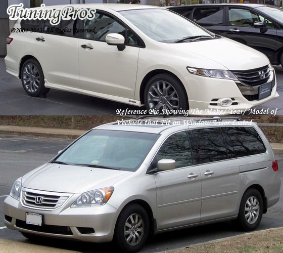 JDM Vent Window Visor 4pc Wind Deflector For Honda Odyssey 05-09 10 2005-2010