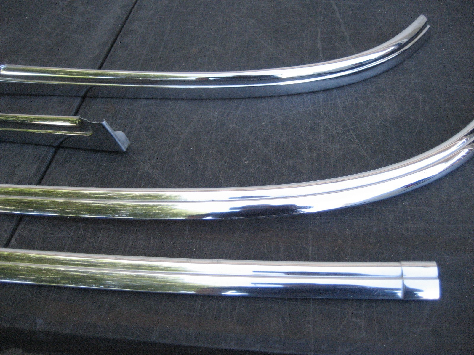 1958 BUICK WINDSHIELD MOLDING TRIM (4) PIECE-4 DOOR HARDTOP SUPER RIVIERA TRIM