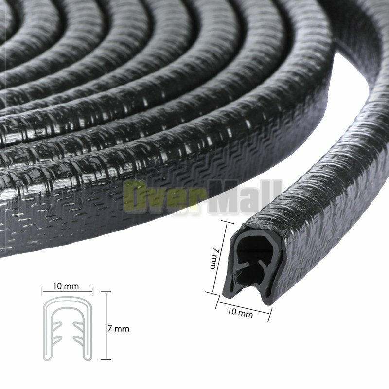 Protector De Goma Forma de U Para El Borde De La Puerta Del Coche Sello Para Los