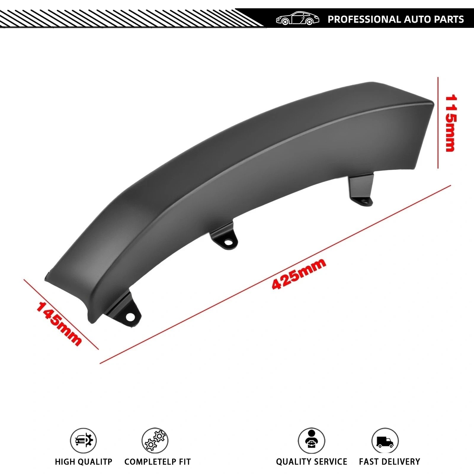HighQuality Wheel Opening Flare Molding Front Left For 12-18 Dodge Ram 4500 5500