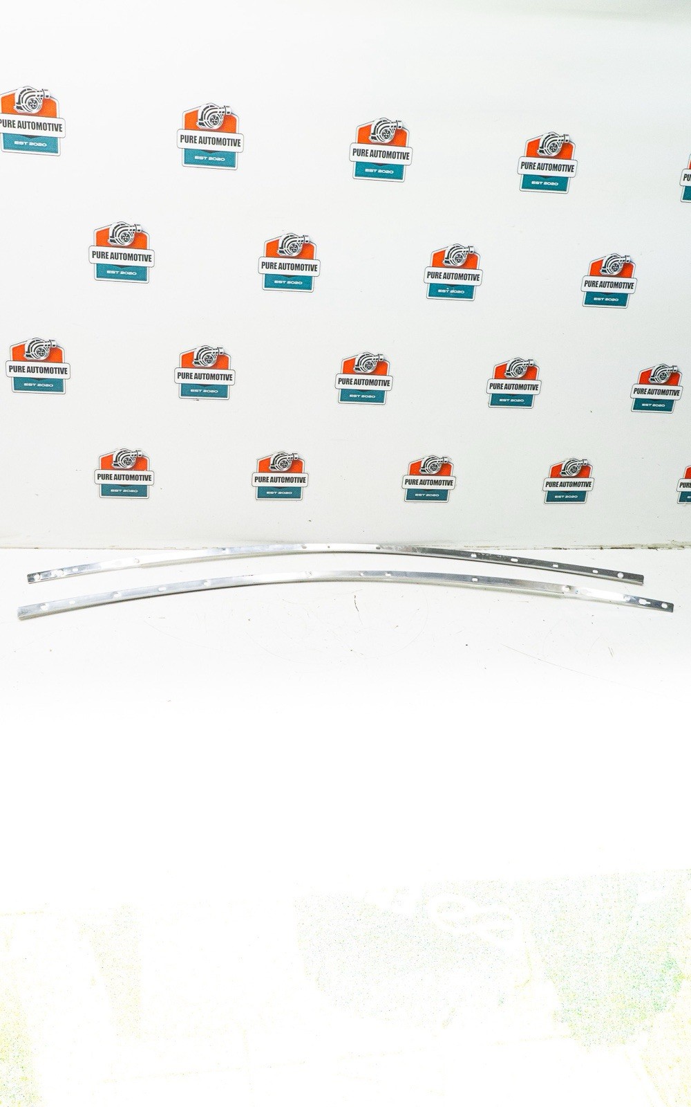2003-2007 Infiniti G35 Coupe Exterior A Pillar Trim Mounting Bracket Pair OEM