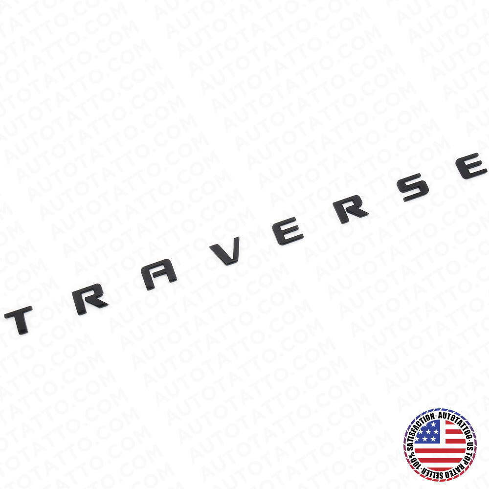 Chevy Traverse Front Door Left or Right Badge Nameplate Logo Emblem Gloss Black