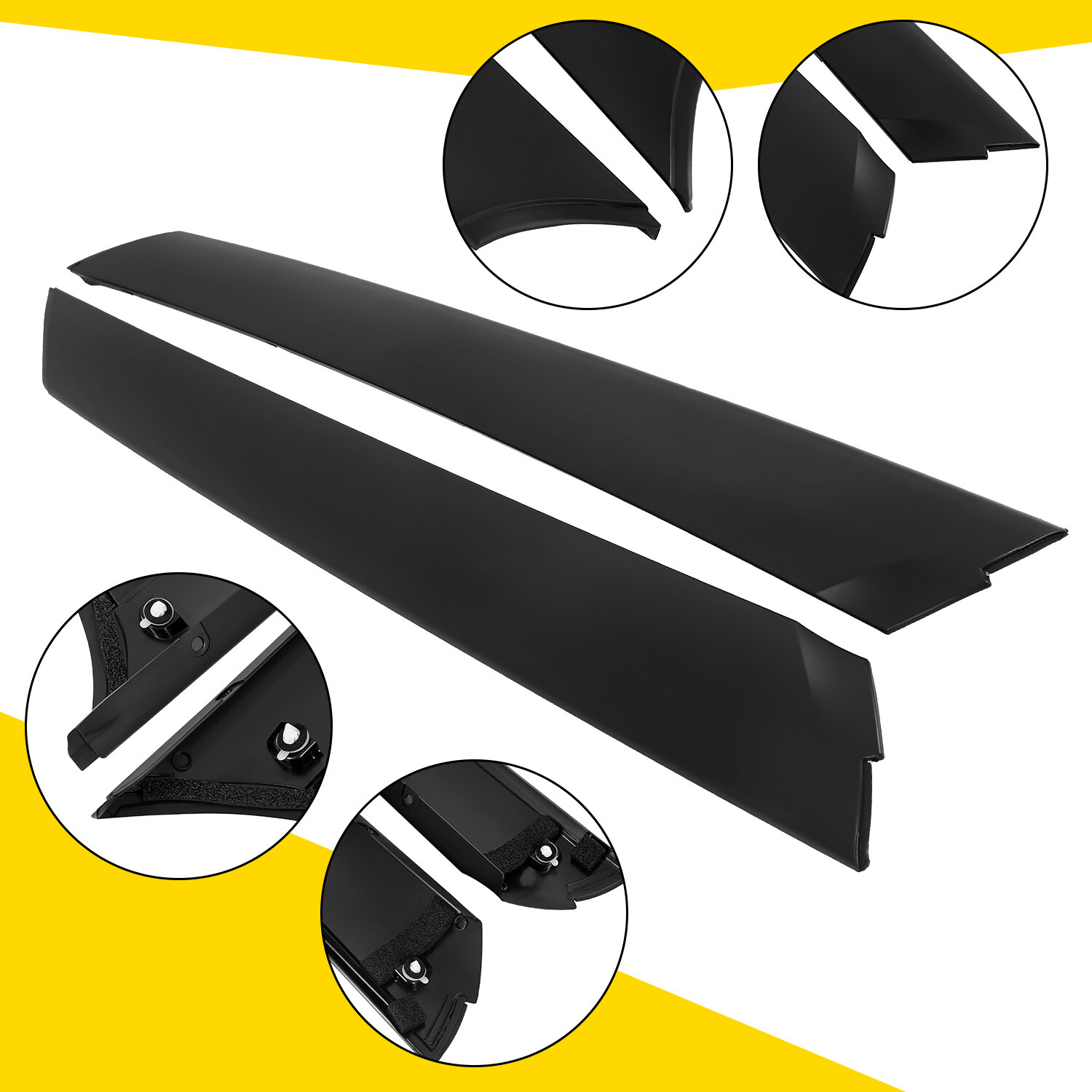 2Pcs Front Windshield Trim Finisher A Pillar Post For Range Rover L322 2003-2012