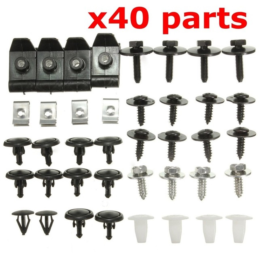 Engine Under Body Cover Clips Bumper Fender Trim Mudguard Splash Shield Screws
