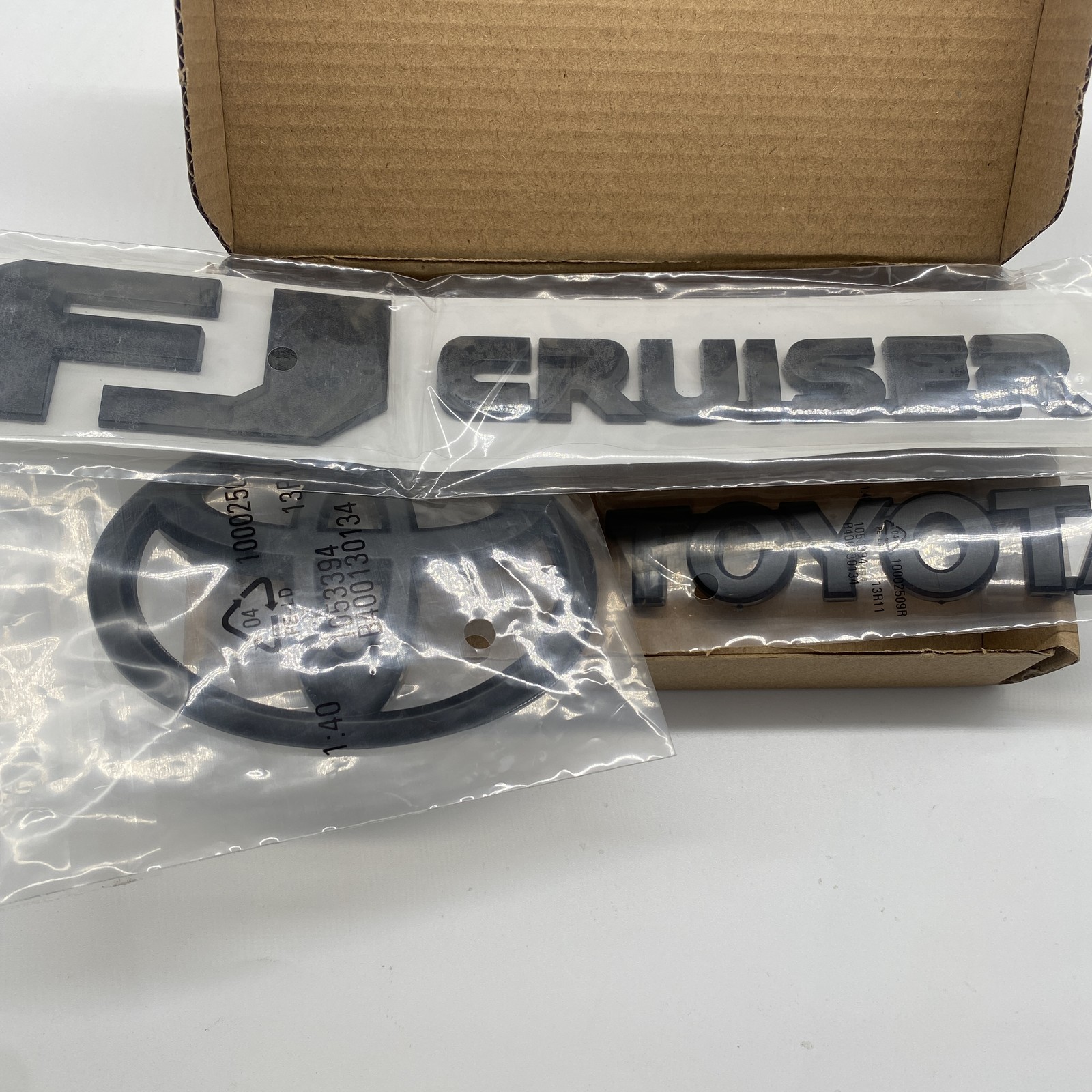 3D Black Tailgate Badges For FJ CRUISER 2007-2015 Rear Door Emblems Nameplates