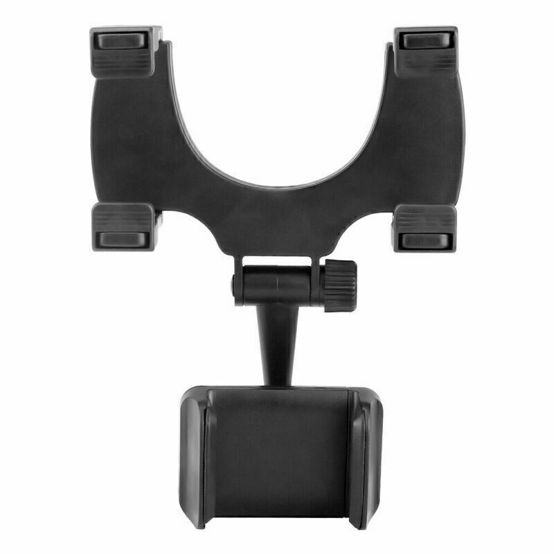 360° Car Rear View Mirror Mount Holder Stand for Apple iPhone Android Phone