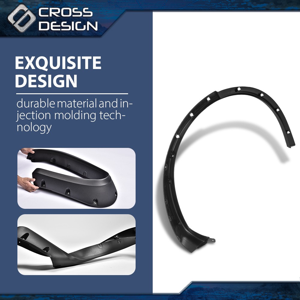 Fit For 2016-2021Tesla Model X Rear Fender Wheel Flare Molding Trim Arch Left