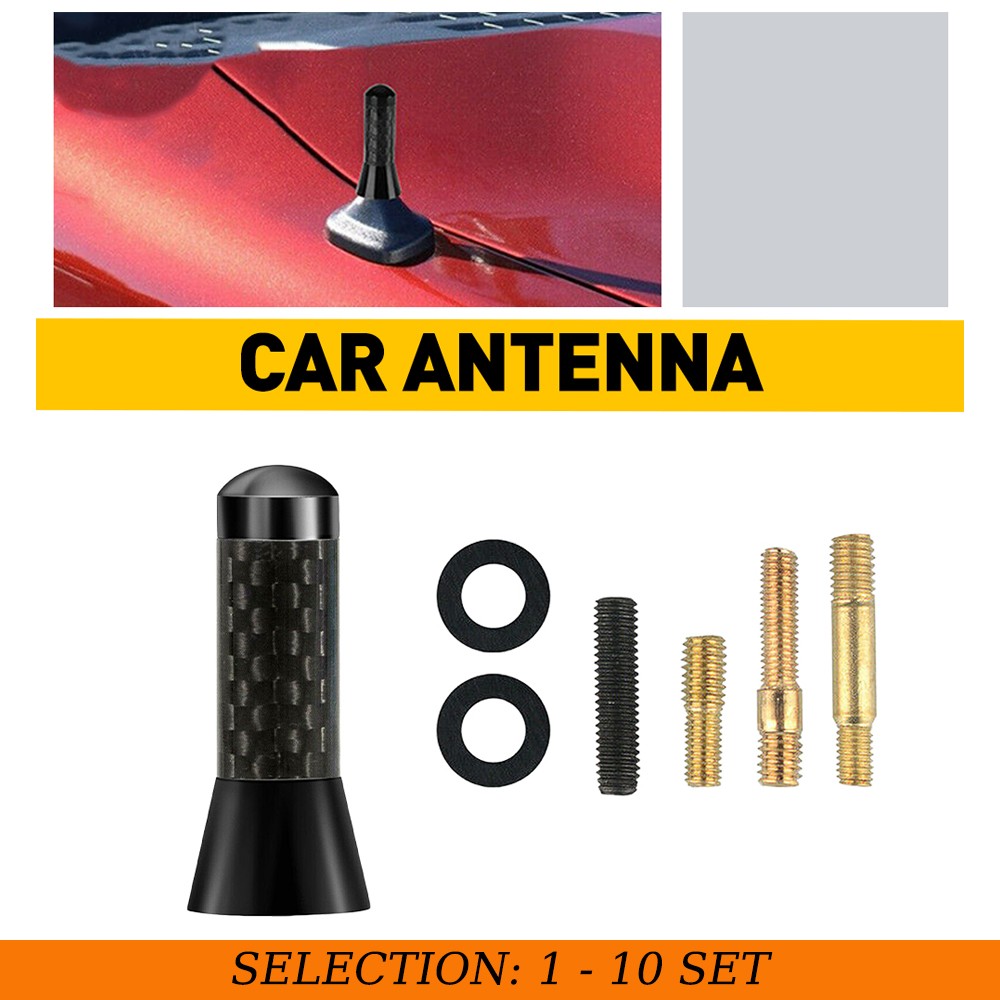 1-10X 1.4″ Short Black Carbon AM FM Antenna Mast Radio for CHEVY EQUINOX 2007-17