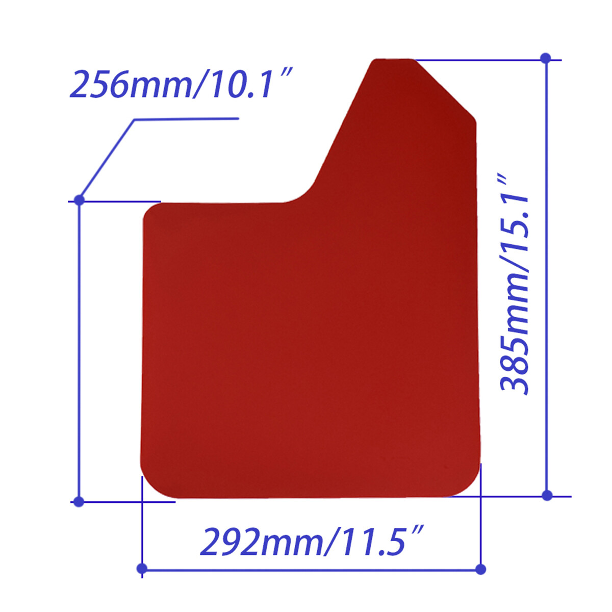 4pcs Universal RED Car Mud Flaps Splash Guards Mudguards Mudflaps Rally Racing