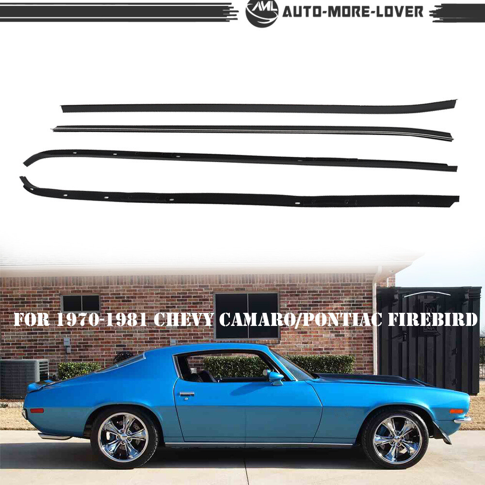 Outer Window Moulding Trim Seal Belts For 1970-81 Chevy Camaro/Pontiac Firebird