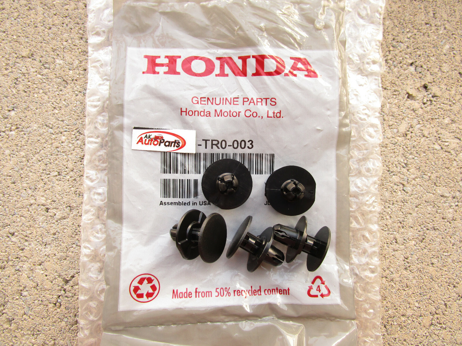 FITS: 12 – 22 HONDA EXTERIOR FENDER MOULDING RETAINER CLIPS OEM QTY 5 NEW