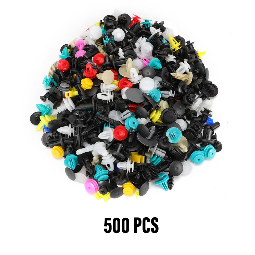 500 Clips Car Body Plastic Push Pin Rivet Trim Moulding Fastener Screwdriver Kit