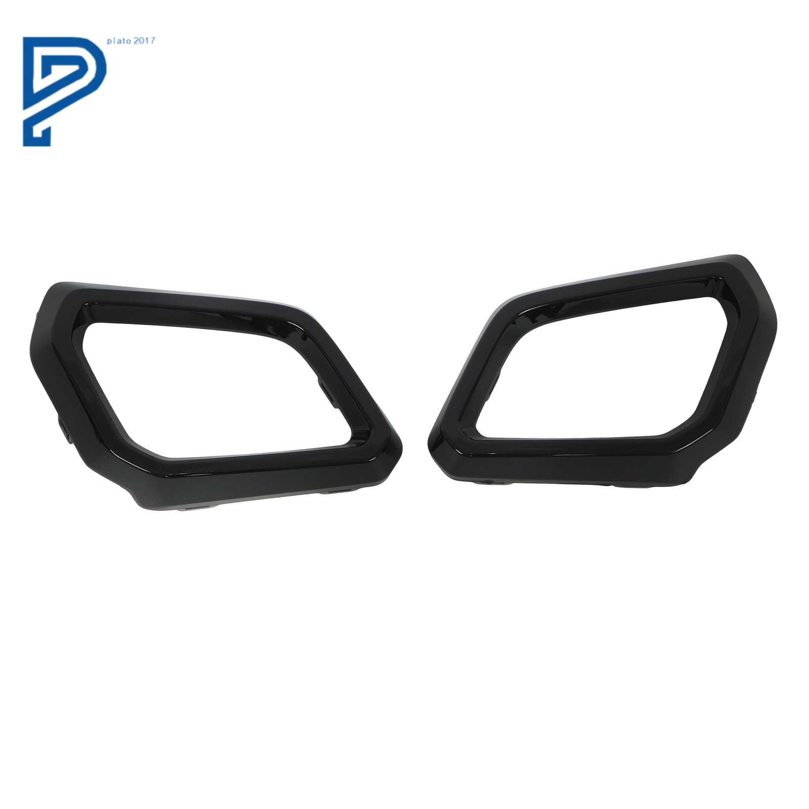 Front Left & Right Side Bumper Trim Molding Gloss Black For Honda CR-V 2023-2025