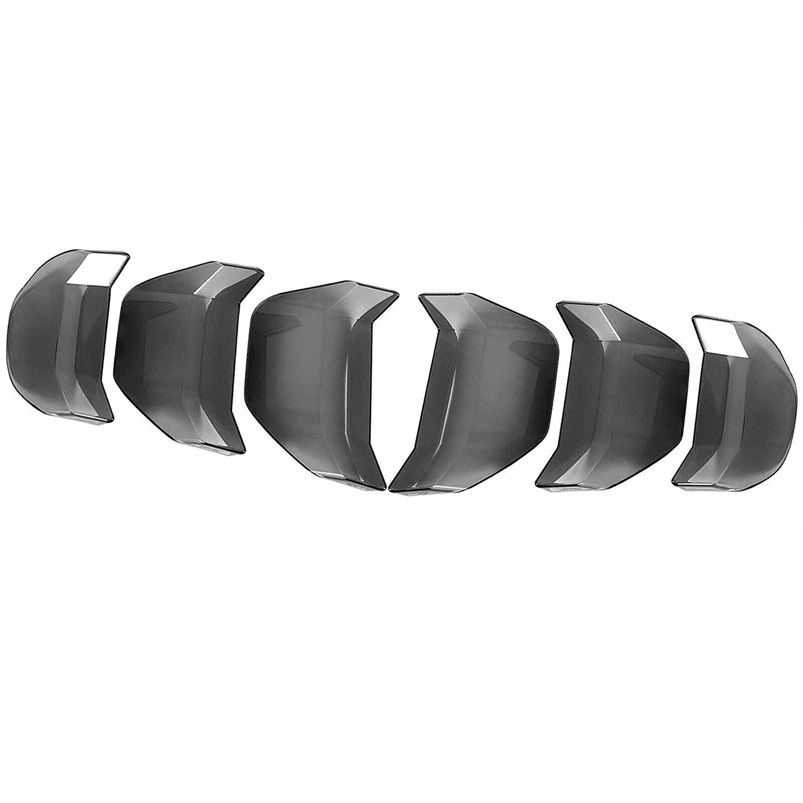 Black For Ford Mustang 18-22 Accessories Smoked Tail Light Lamp Cover Guard Trim
