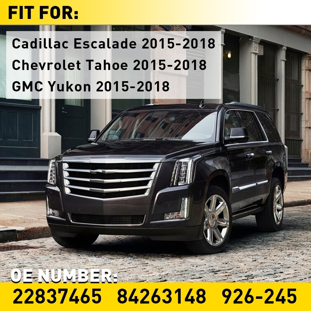 926-245 Black Rear Left Rearward Door Applique Fits Cadillac Escalade 2015-2018