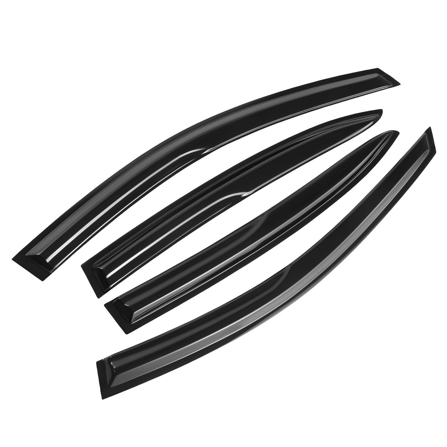 For 2015-2020 Acura TLX JDM Tape-On Window Visor Rain Guards Deflector 4pcs Set