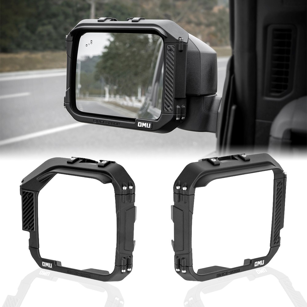2x Side Mirror Frame Rain Shield Action Camera Mount for 2021-2026 Ford Bronco