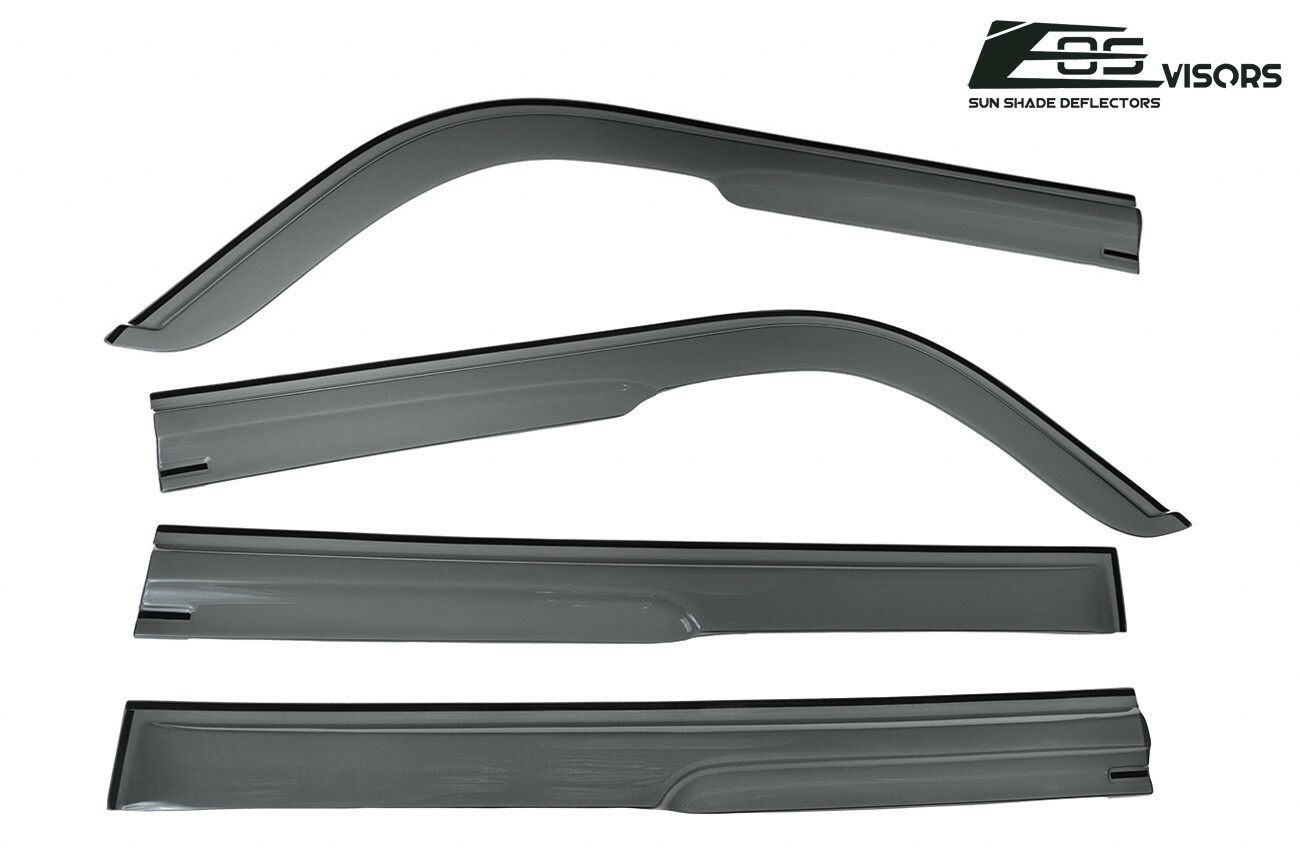 JDM SMOKE TINTED Side Vents Sun Shade Rain Guard Deflectors For 04-07 Scion xB