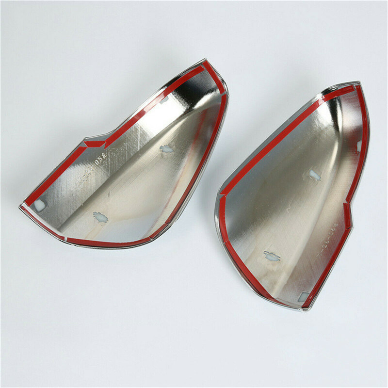 Chrome 2PCS Side Rearview Mirror Cap Cover Trim For Subaru Forester 2019-2022
