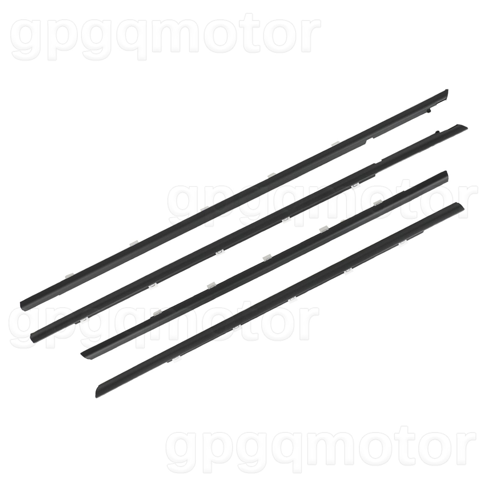 For Kia Forte 2019-2023 Front & Rear Door Outside Weatherstrip LH & RH 4Pcs SET