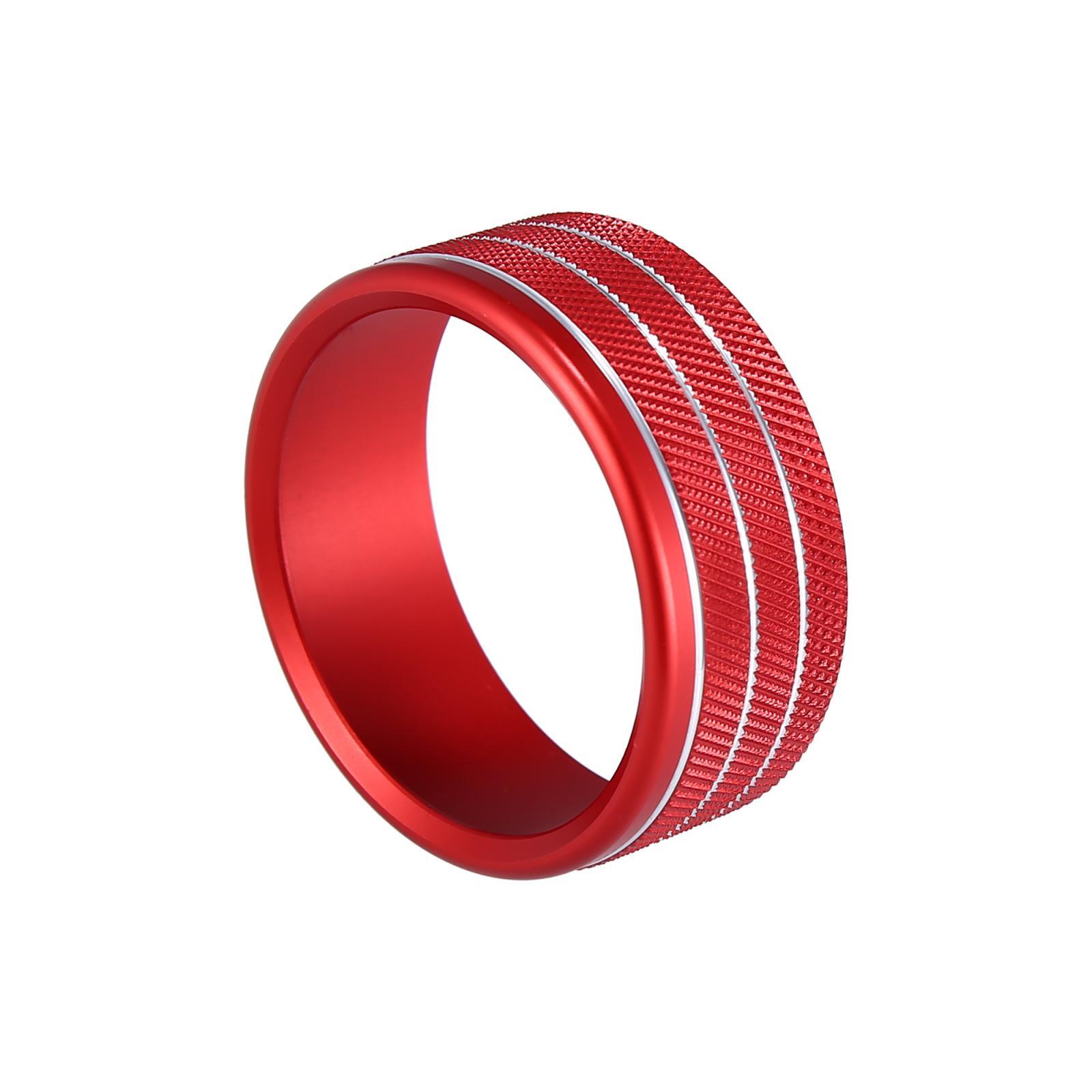 Headlights Switch Button Knob Ring Trim Cover for Dodge for Ram 2018-2021 Red