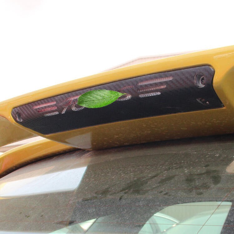 For Ford Focus Hatchback 2012-2018 Black Leather Tail High Brake Lamp Light Trim