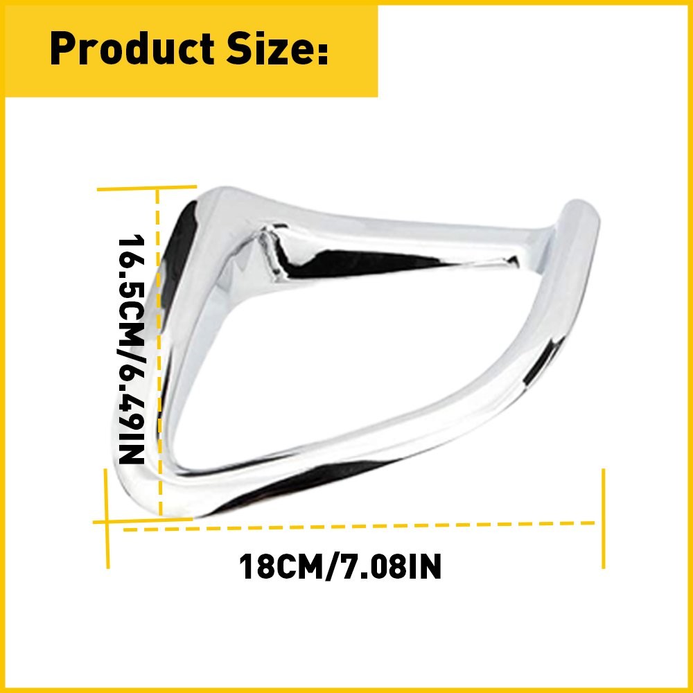Fog Light Lamp Chrome Trim Cover Bezel LH & RH For 2014-2019 Toyota Highlander E