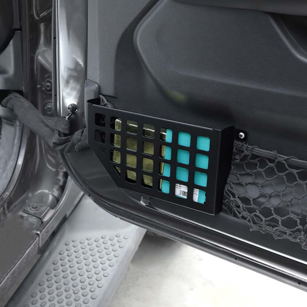 2PCS Front Door Net Pocket America Flag Pattern For Jeep Wrangler JL JLU JT 18+