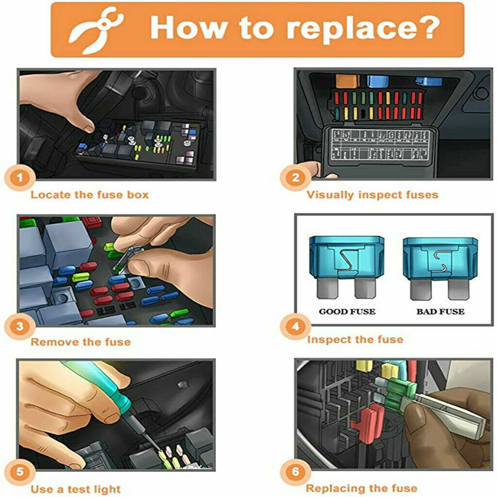 300pcs Car Blade Fuse Assortment Assorted Kit Blade Set Auto Truck Automotive