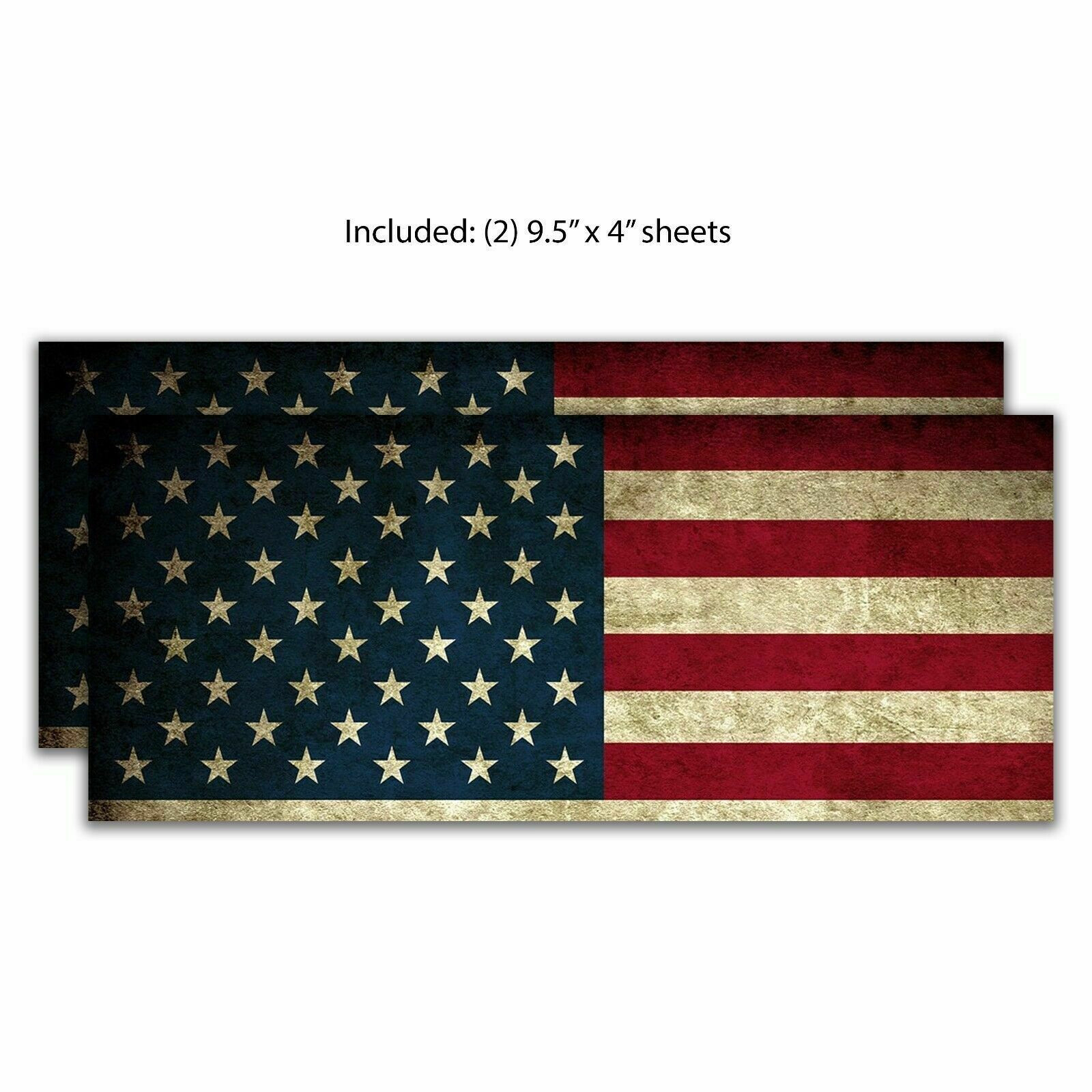 2x American Flag US Universal Chevy Silverado Vinyl Decal Emblem Overlay Sticker