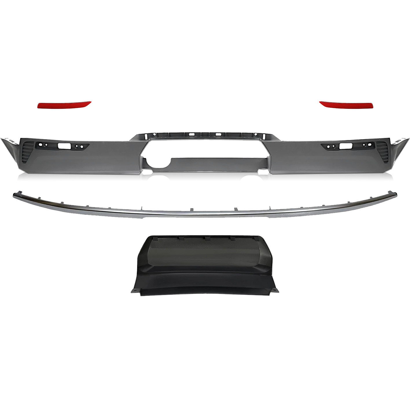 For 2021-2024 Chevy Tahoe GMC YUKON Rear Lower Bumper Cover W/ Valance Panel Kit