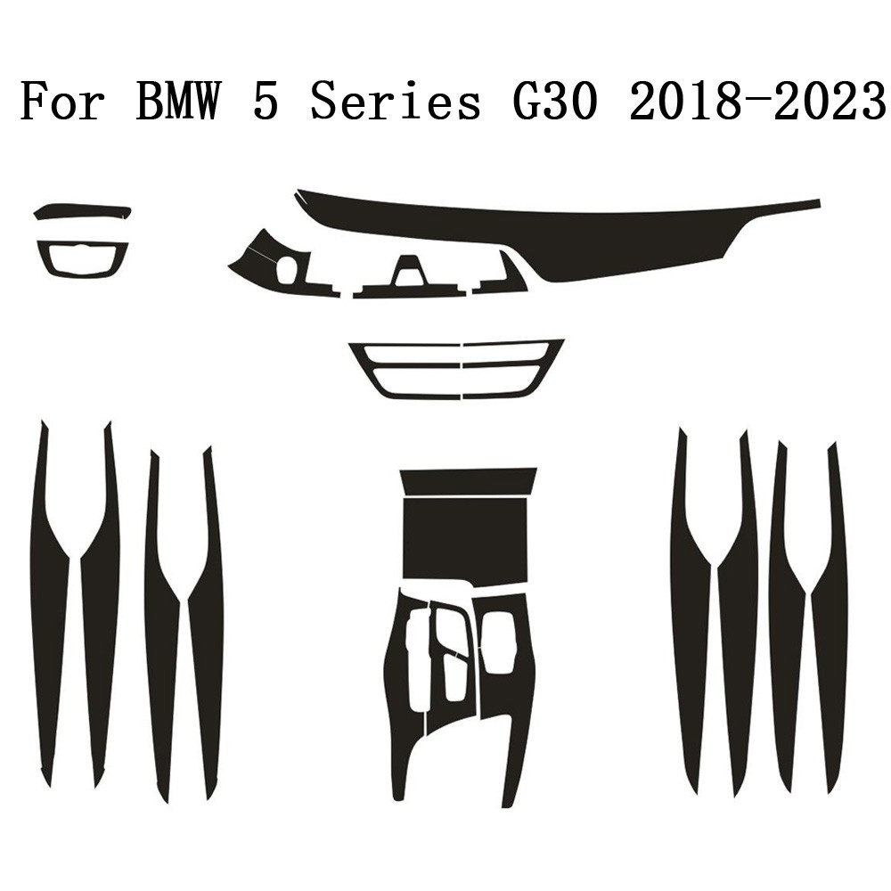 5D Carbon Fiber Interior Trim Decal Sticker For BMW 5 Series G30 2018-2022