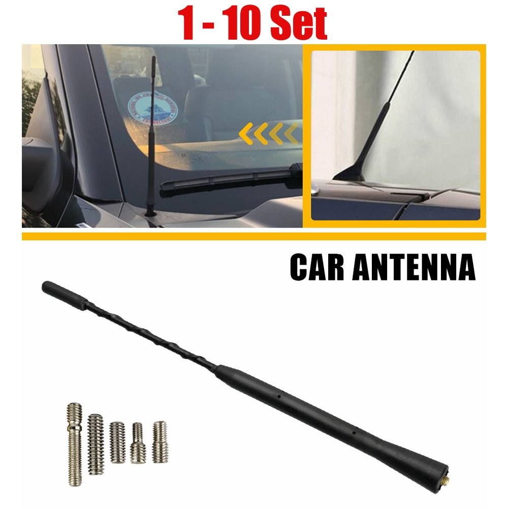 1-10Set Radio Antenna FM/AM Black Antena High Universal Copper 9”inch Quality