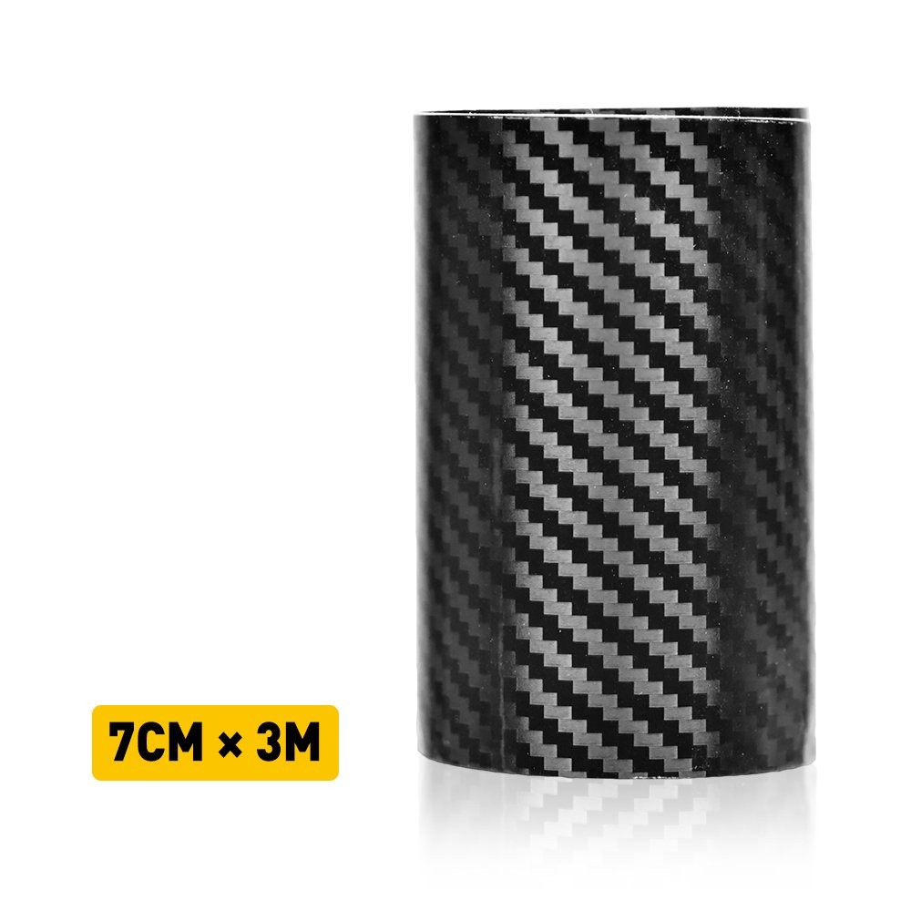 7CM Carbon Car Fiber Door Sill Plate Cover Anti Scuff Scratch Sticker Protector