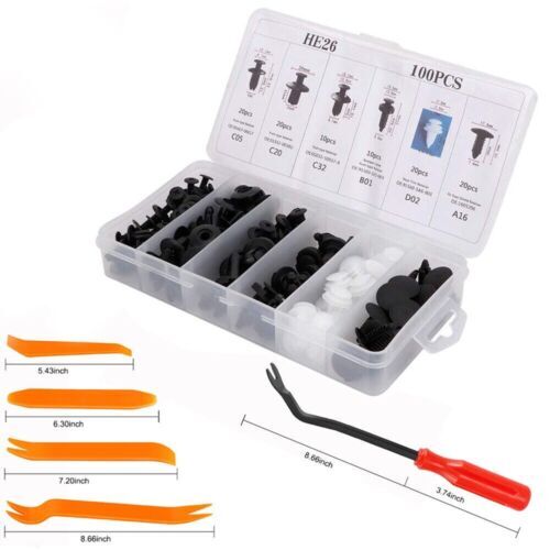 Clip Trim Car Push Pin Rivet Bumper Door Panel Retainer Fastener Kit Accessories