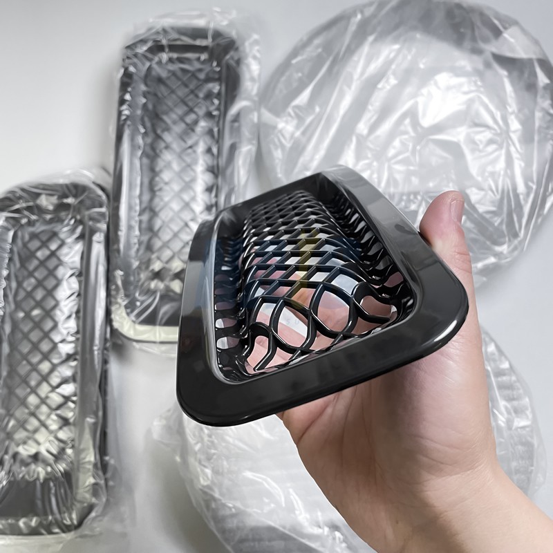 9Pcs Front Grille Mesh insert & Angry Bird Headlight Cover Trim for Jeep Patriot