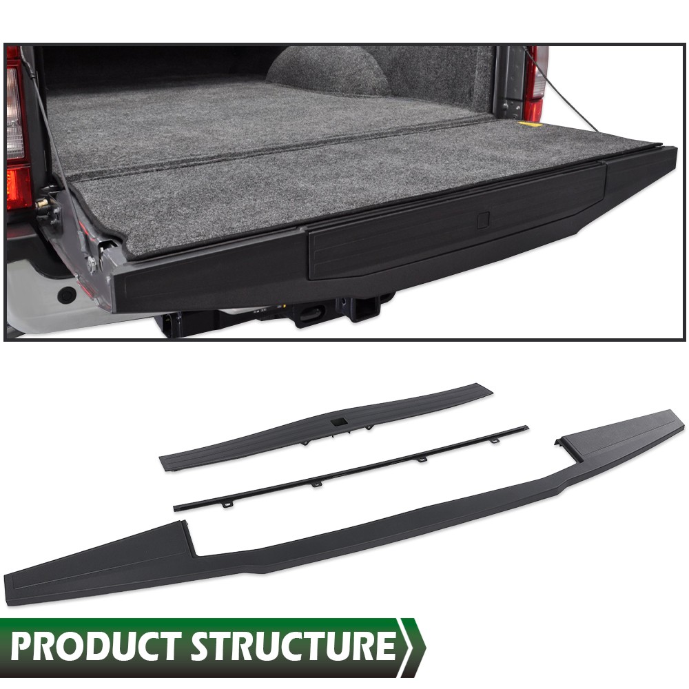 For 2017-2022 Ford Super Duty F250 F350 Flex Step Tailgate Molding Cover Cap Kit