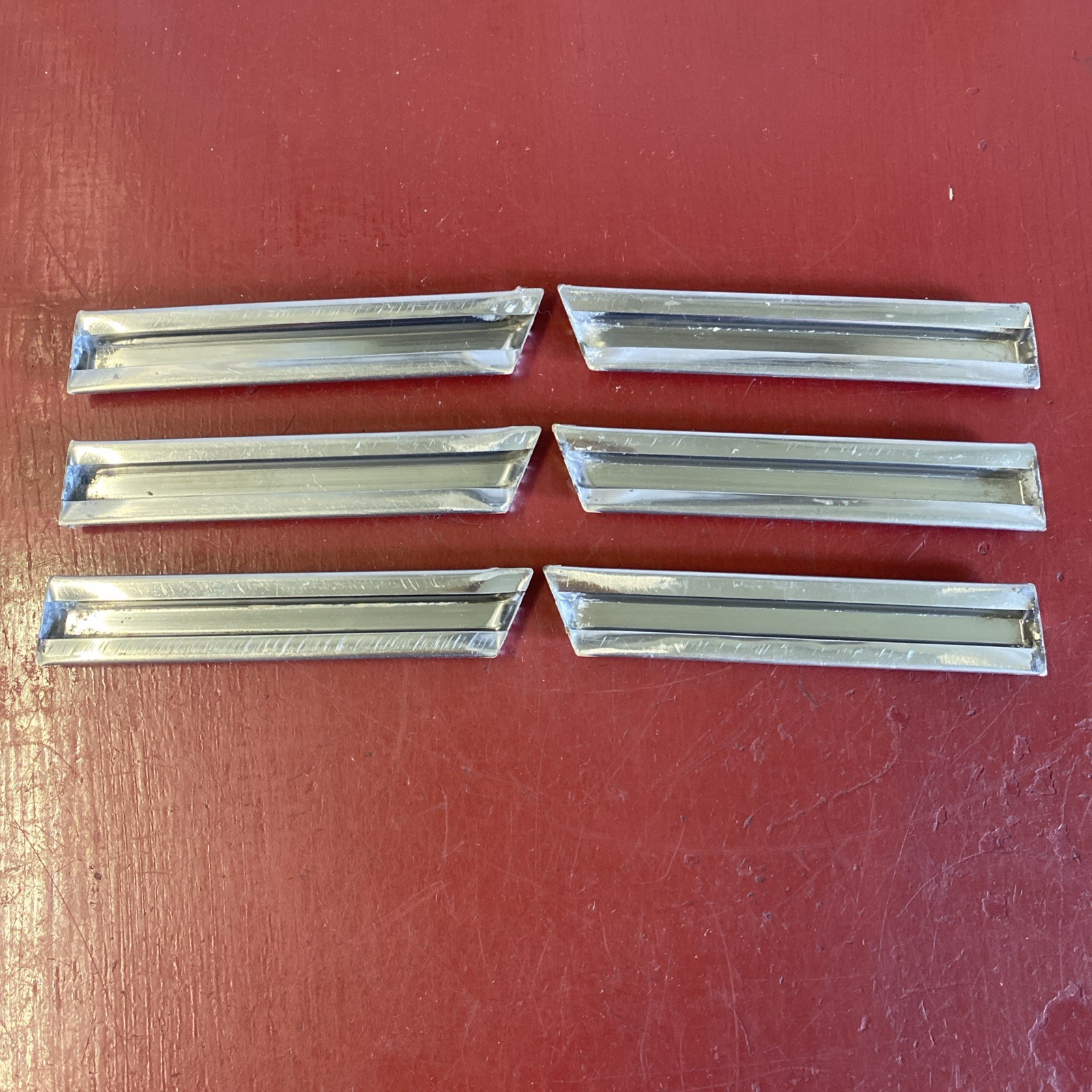 VINTAGE 1930 ‘s 1940 ‘s 4″ STAINLESS ACCENT MOULDING TRIM SET HUPP BUICK GM