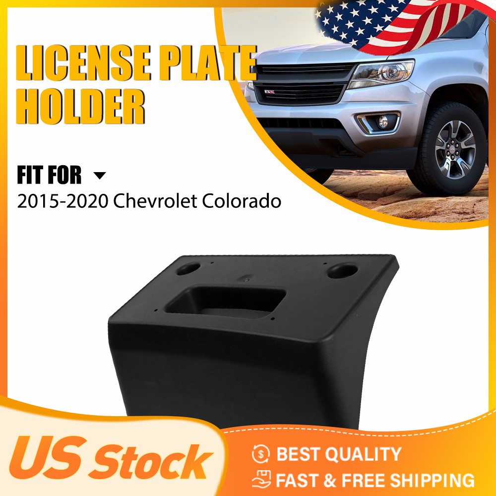 New Front Bumper License Plate Bracket for 15-2020 Chevy Colorado Pickup 4-Door