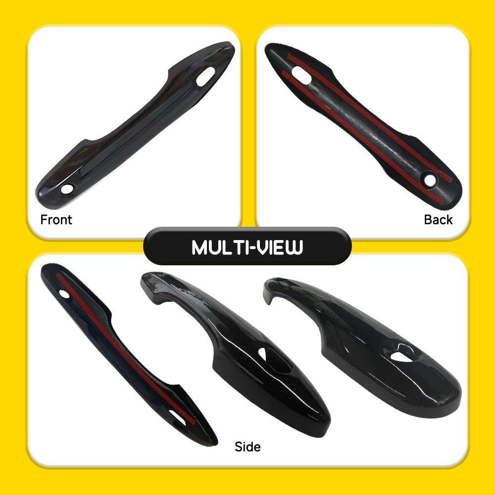 Fit 2018-2025 Toyota Camry Gloss Black Door Handle Cover Cap Overlay Trim 4-20X
