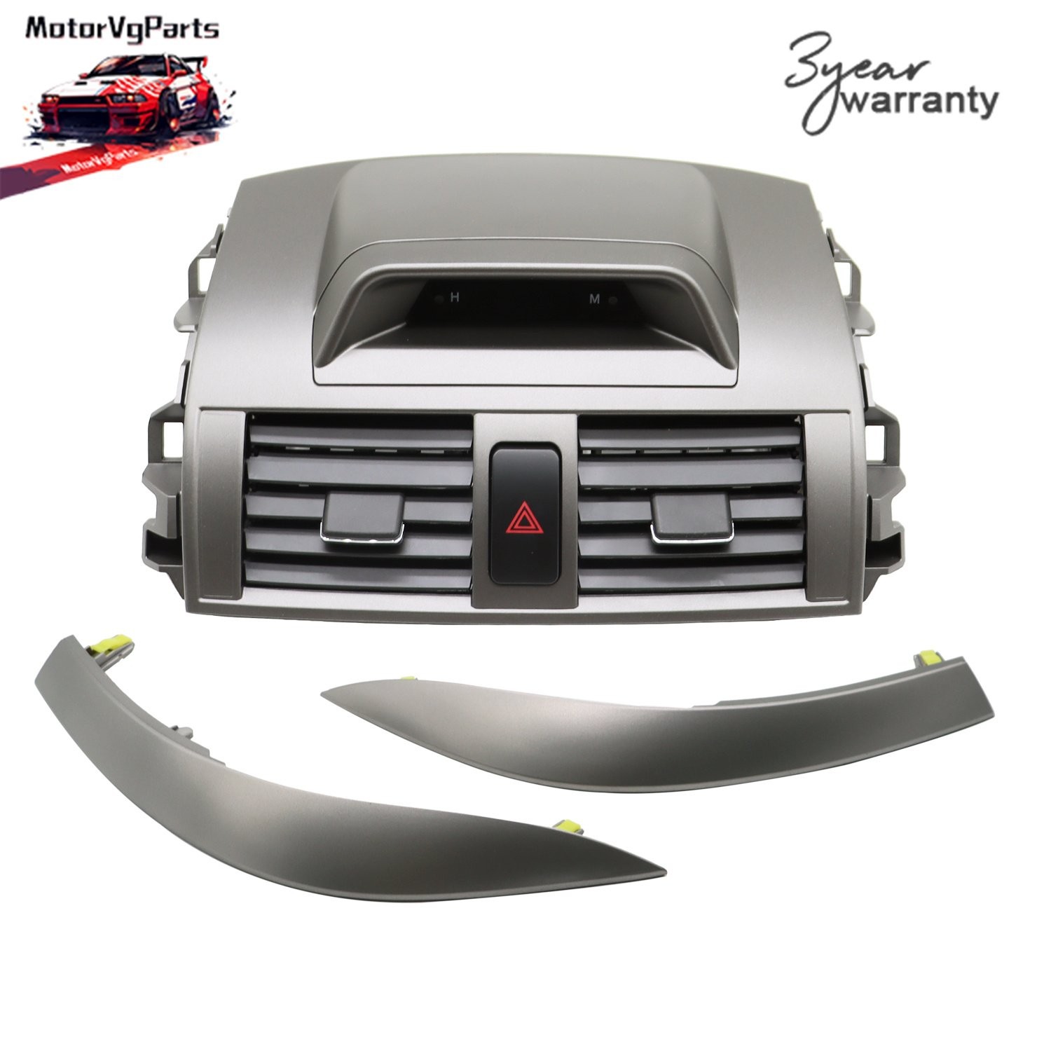For 2009-2013 Toyota Corolla w/ Strip Trim Center Dash A/C Outlet Air Vent Panel