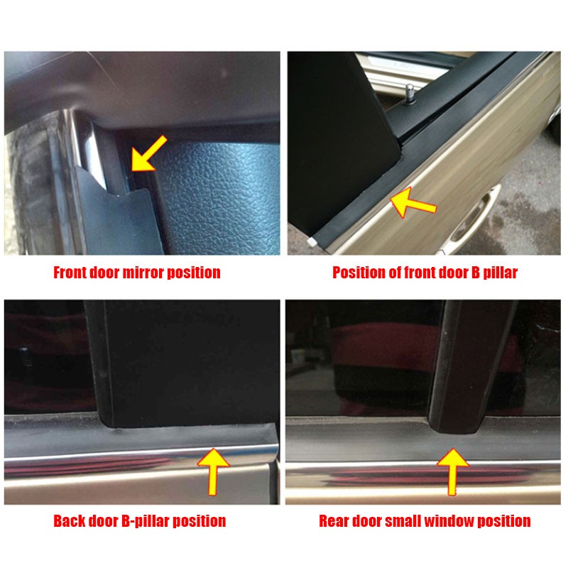 Car Door Window Weather Seal Rubber Trim Molding Cover 13 Feet For Dodge Models