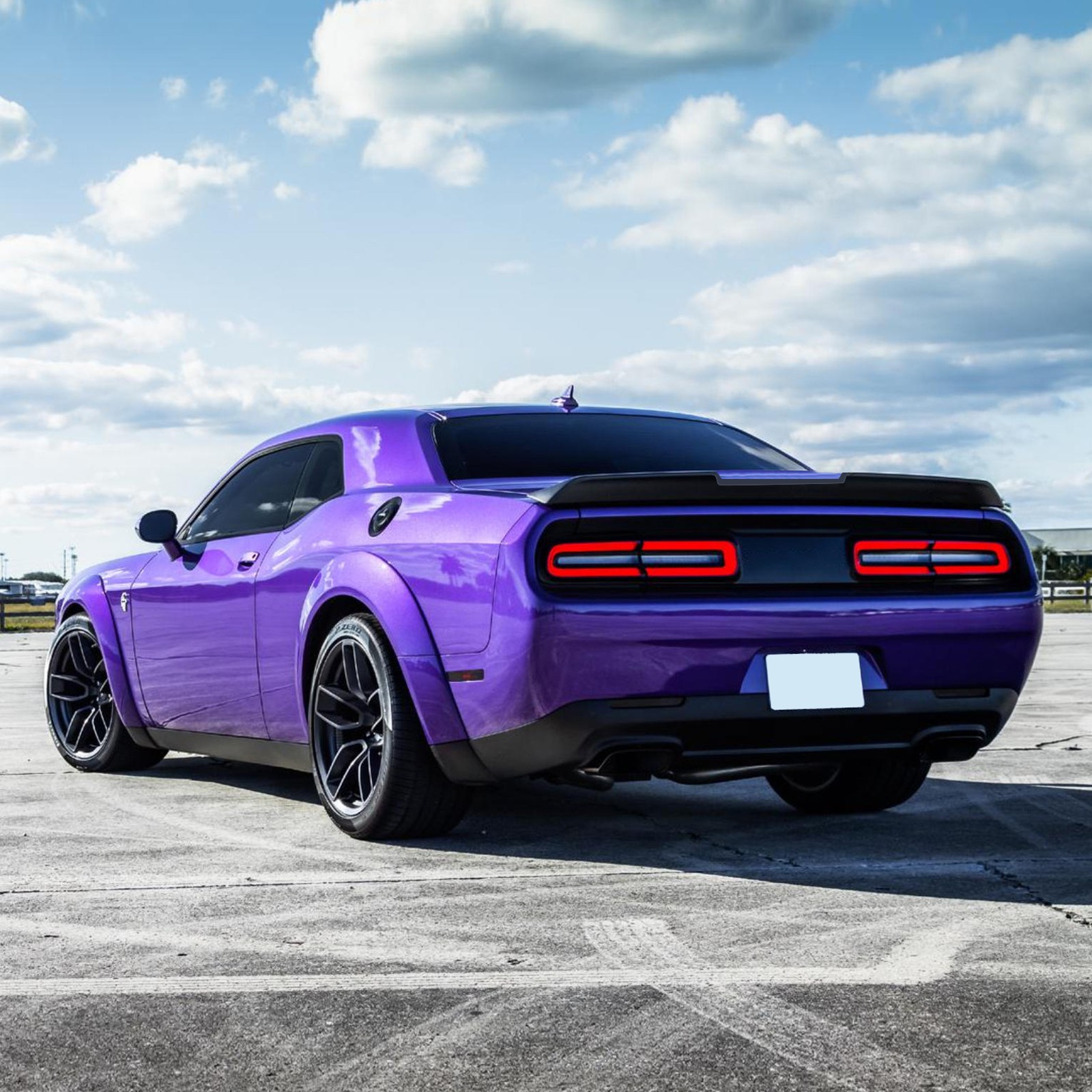 For 2008-2017 Dodge Challenger Demon Style Rear Spoiler Wing Carbon Fiber Style