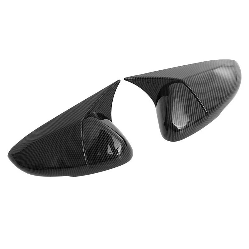 2X For Honda Accord 2018-2022 Carbon Fiber Side Door Mirror Cover Cap Horn Style