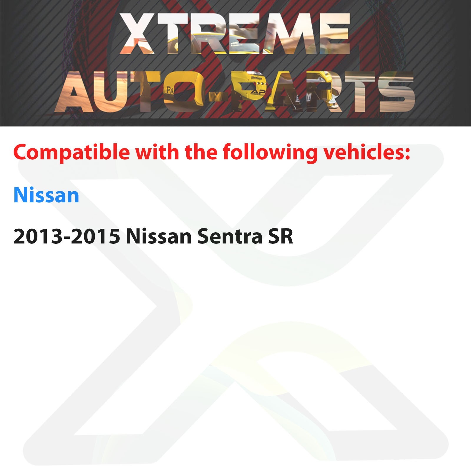 Front Fog Lights Cover Textured Left & Right Side For 2013-2015 Nissan Sentra