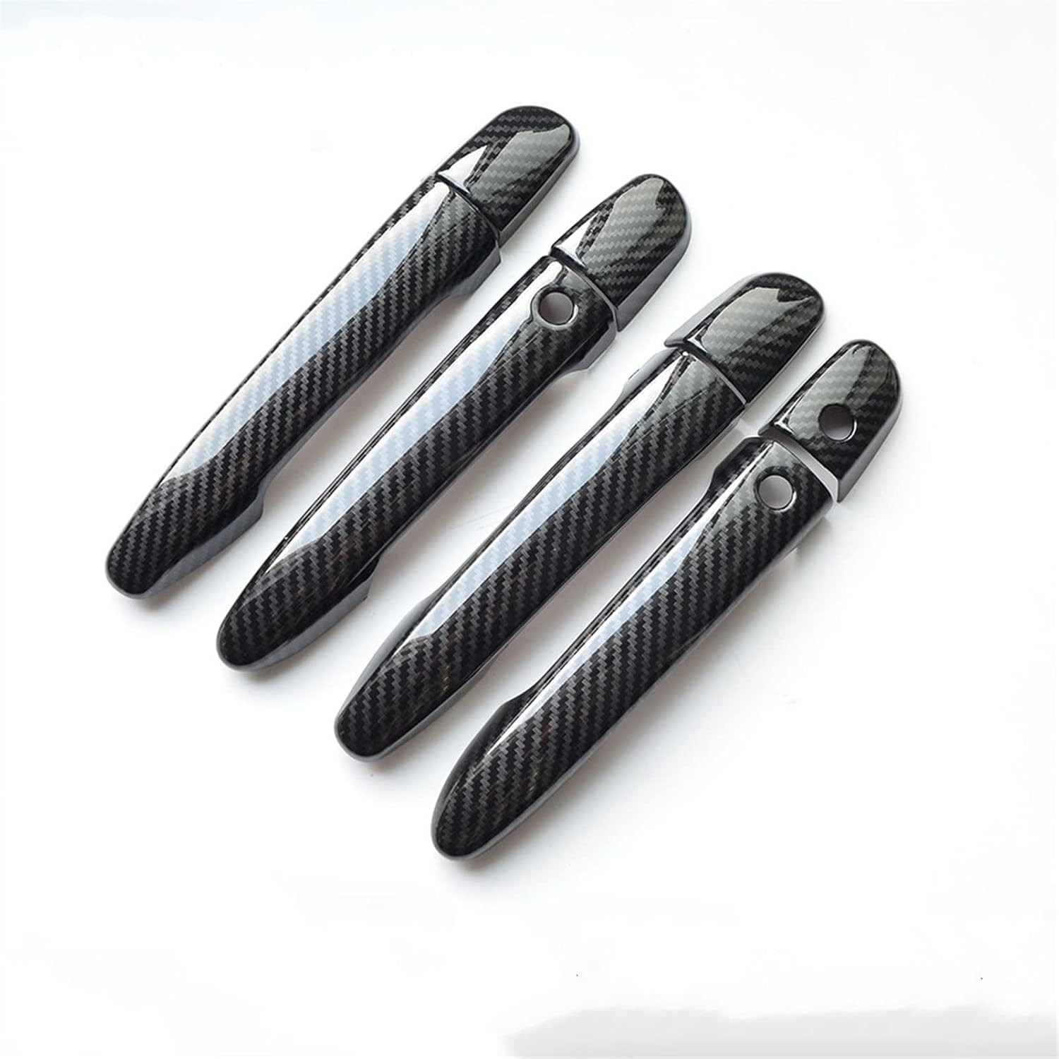 Carbon Fiber Cars Stickers Door Handle Cover Trims For Mazda CX-9 MK2 2016-2020