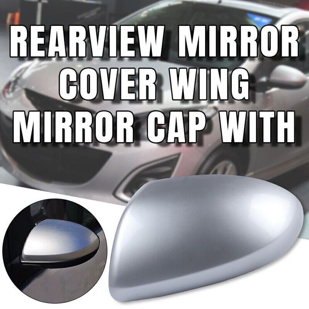 Driver Left Side Rear View Mirror Cover Cap No Signal Light For Mazda 3 2009-13